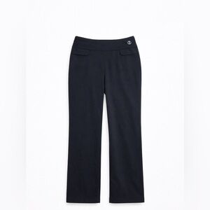 Lands’ End Black Pull-On Pants XS Petite 2-4 Stretch Straight Leg Comfortable